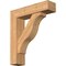 Ekena Millwork Funston Block Smooth Bracket w/ Offset Brace, Western Red Cedar, 7 1/2"W x 30"D x 34"H BKT0806X30X34FST05SWR - alternate 1